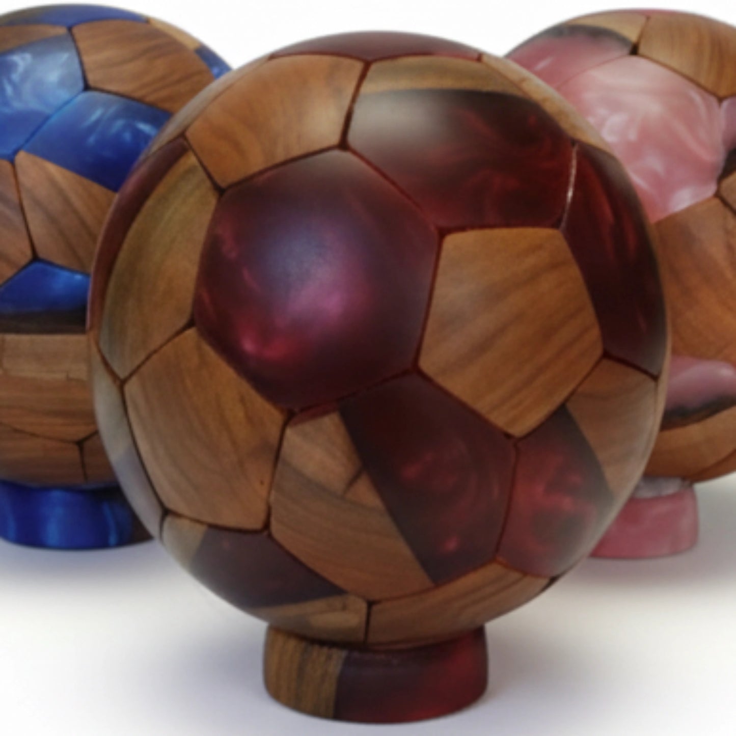 【ウッドレジン】サッカーボールランプ