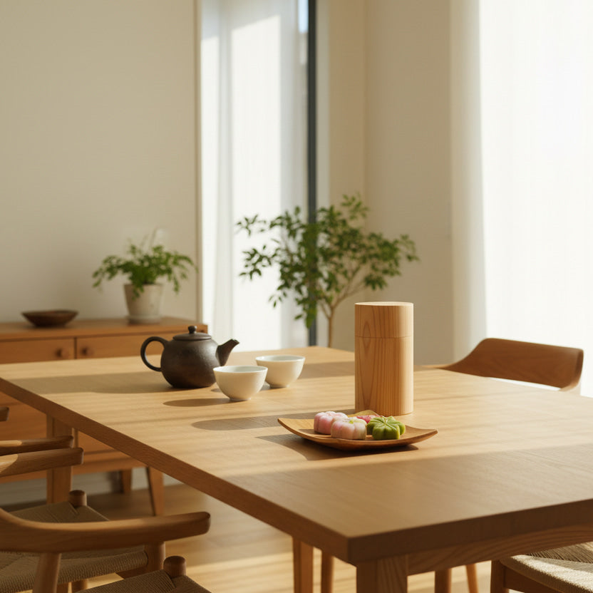【天然ヒノキ】茶壷